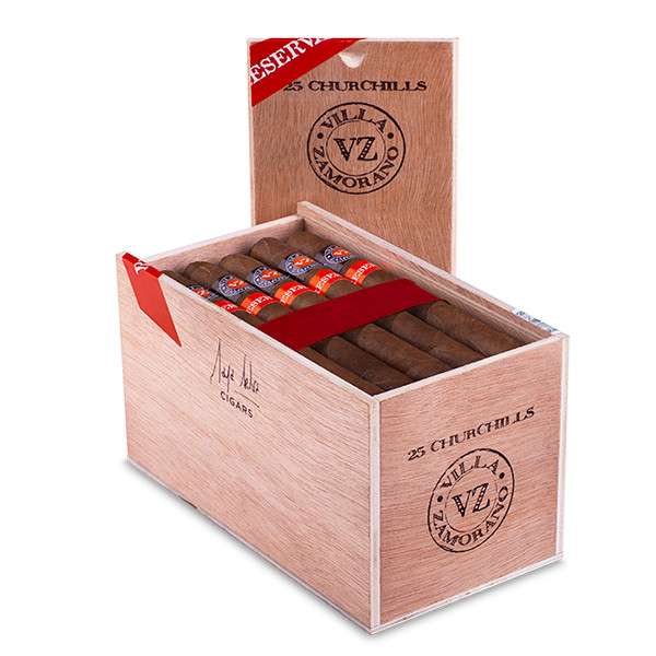 <div class="SPT1">维拉珍藏系列丘吉尔 (25支/盒)</div><br><div class="SPT2">VILLA ZAMORANO COLECCION RESERVA CHURCHILL</div>
